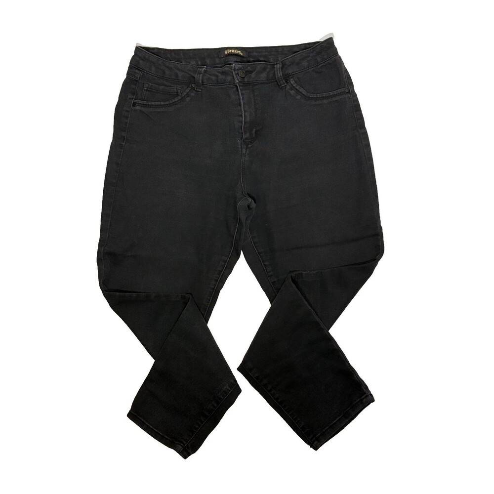 Womens Brazen Size 14P (Petite) Black Skinny Jeans